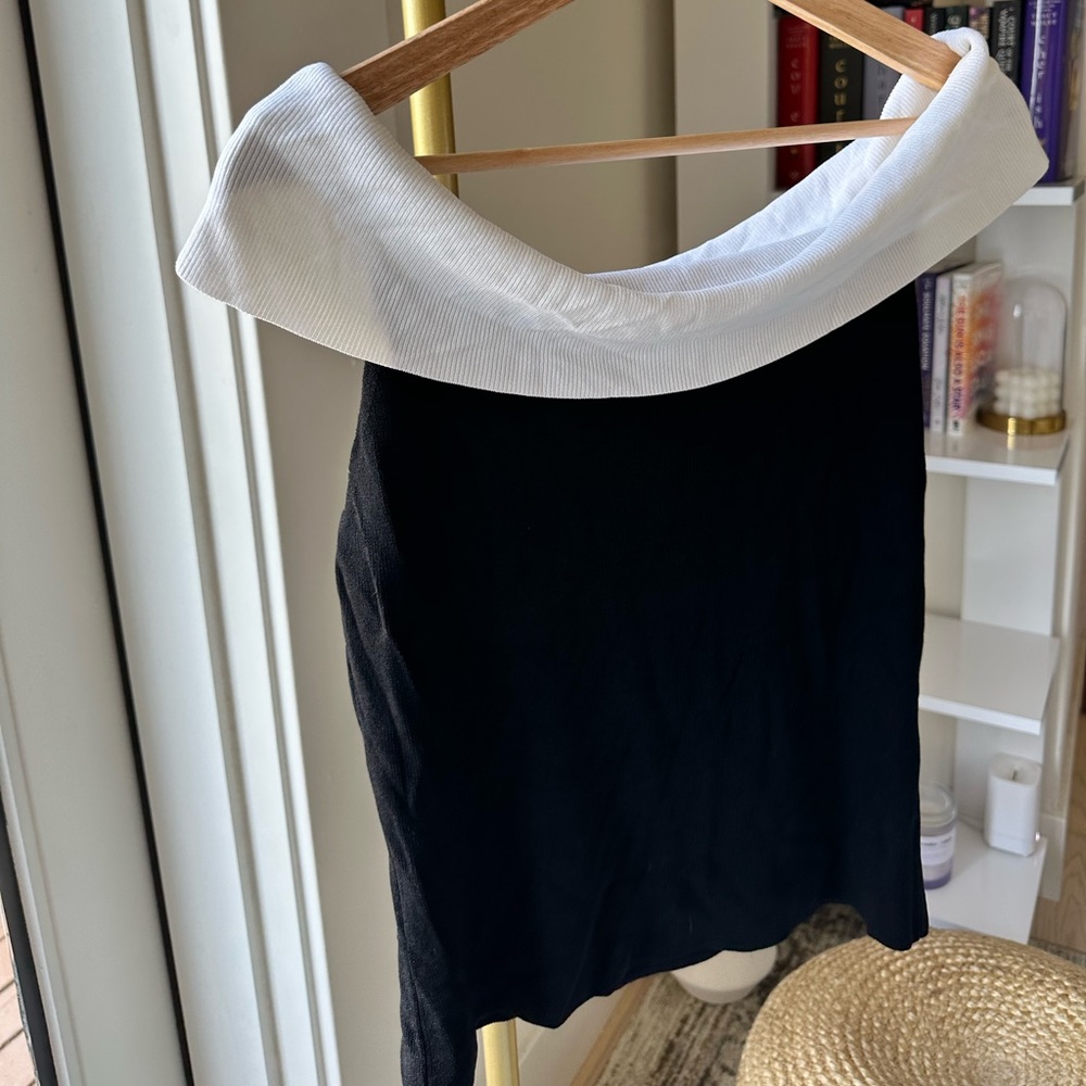 Vintage off the shoulder shirt